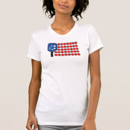 Pickleball American Flag Independence Day T-Shirt