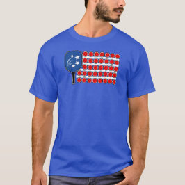 Pickleball American Flag Independence Day T-Shirt