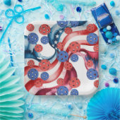 Pickleball American themed for 4th July Pappteller (Party)