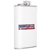 Pickleball Amerikanische Flagge Flachmann (Rechts)