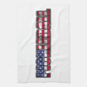 Pickleball Amerikanische Flagge Geschirrtuch (Vertikal)