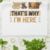 Pickleball and Beer That’s Why I’m Here Funny Pick Geschirrtuch (Gefaltet)