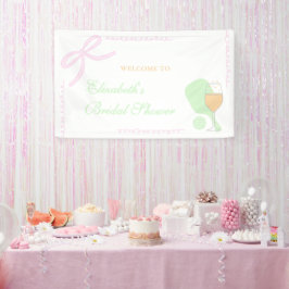 Pickleball and Prosecco Bridal Shower Banner