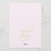 Pickleball and Prosecco Bridal Shower Einladung (Rückseite)