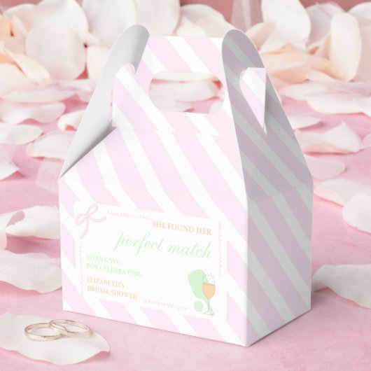 Pickleball and Prosecco Bridal Shower Geschenkschachtel (Hochzeit)