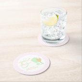 Pickleball and Prosecco Bridal Shower Runder Pappuntersetzer (Vor Ort)