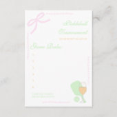 Pickleball and Prosecco Bridal Shower Tournament Begleitkarte (Vorderseite)