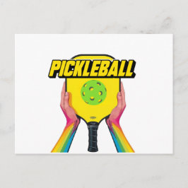 Pickleball-Ankündigungskartendesign schwarz und we Ankündigungspostkarte