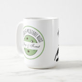 Pickleball Anniversary Sage Pickleball Personalisi Kaffeetasse (Vorderseite Links)