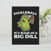 Pickleball-Art eines großen Todes Dankeskarte (Stehend Vorderseite)