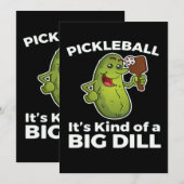 Pickleball-Art eines großen Todes Dankeskarte (Vorne/Hinten)