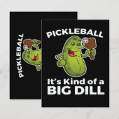 Pickleball-Art eines großen Todes Feiertagskarte (Vorne/Hinten)