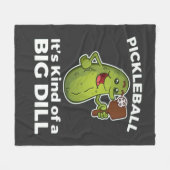 Pickleball-Art eines großen Todes Fleecedecke (Vorderseite (Horizontal))
