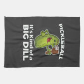 Pickleball-Art eines großen Todes Geschirrtuch (Horizontal)