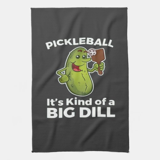 Pickleball-Art eines großen Todes Geschirrtuch (Vertikal)