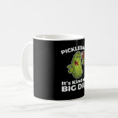 Pickleball-Art eines großen Todes Kaffeetasse (Vorderseite Links)