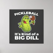 Pickleball-Art eines großen Todes Leinwanddruck (Vorderseite)