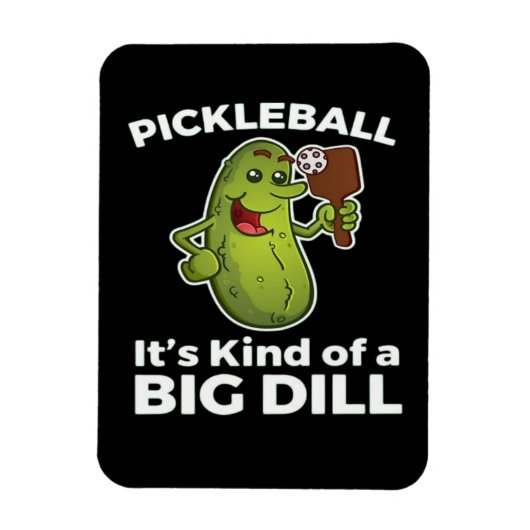 Pickleball-Art eines großen Todes Magnet (Vertikal)