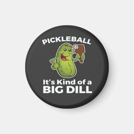 Pickleball-Art eines großen Todes Magnet (Vorne)