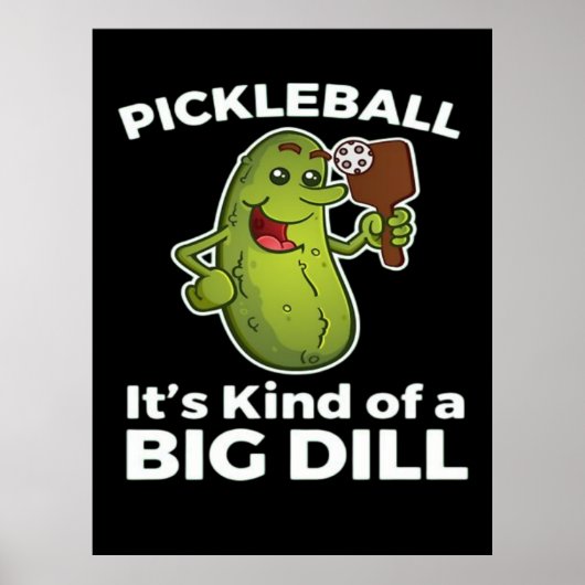 Pickleball-Art eines großen Todes Poster (Vorne)