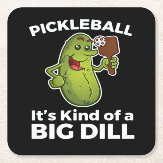 Pickleball-Art eines großen Todes Rechteckiger Pappuntersetzer (Vorderseite)