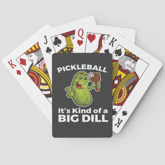 Pickleball-Art eines großen Todes Spielkarten (Rückseite)