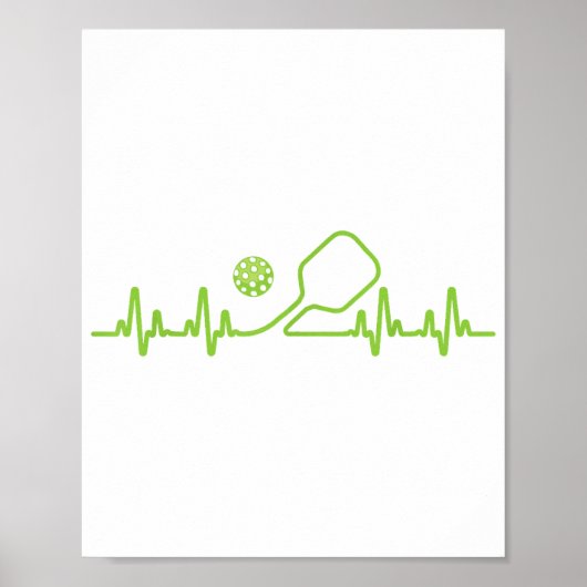 Pickleball Art für Männer Frauen Pickle Ball Pickl Poster (Vorne)