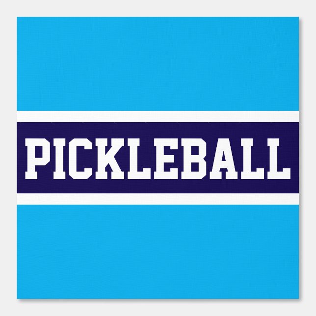 PICKLEBALL Athletic Navy Blaue Streifen Tapete (Vorderseite)