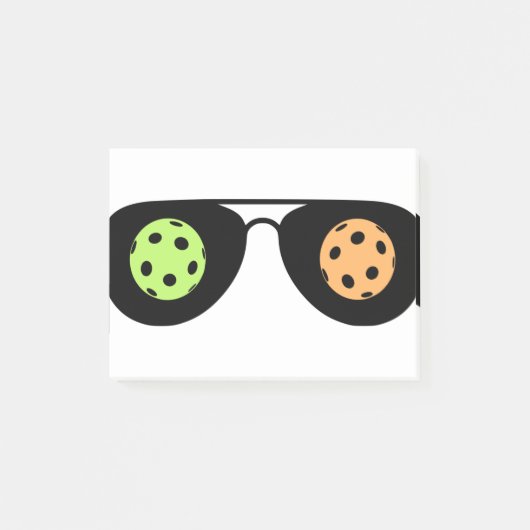 Pickleball auf meinem Kopf Post-it Klebezettel (Vorderseite)