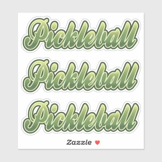 Pickleball Aufkleber (Blatt)