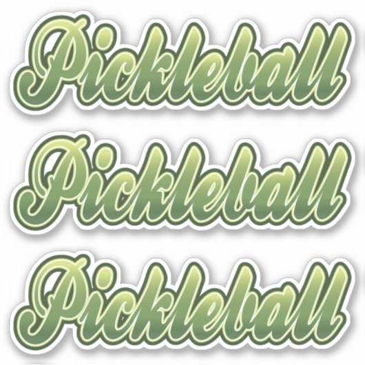 Pickleball Aufkleber (Vorderseite)