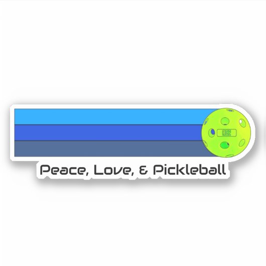 Pickleball Aufkleber (Vorderseite)