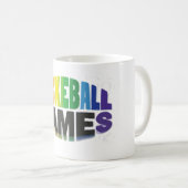 Pickleball-Aufkleber Kaffeetasse (VorderseiteRechts)