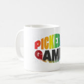 Pickleball-Aufkleber Kaffeetasse (Vorderseite Links)