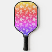 Pickleball Außenfarbenfrohe Blume Schläger (Rückseite)