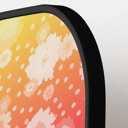 Pickleball Außenfarbenfrohe Blume Schläger (Linke Seite)