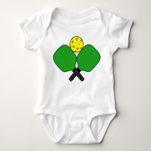 Pickleball Baby Strampler (Vorderseite)