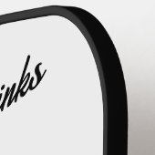 Pickleball Bachelorette Wedding Dinks & Drinks Schläger (Linke Seite)