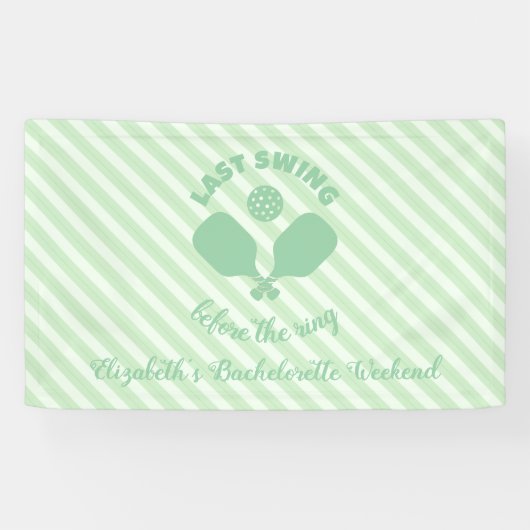 Pickleball Bachelorette Weekend Banner (Horizontal)