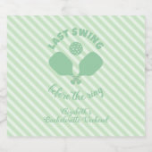 Pickleball Bachelorette Weekend Bierflaschenetikett (Einzelnes Label)