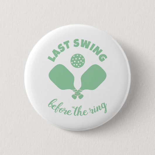 Pickleball Bachelorette Weekend Button (Vorderseite)
