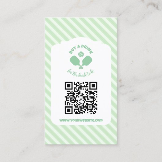 Pickleball Bachelorette Weekend Buy A Drink Begleitkarte (Vorderseite)