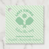 Pickleball Bachelorette Weekend Geschenkanhänger (Vorderseite)