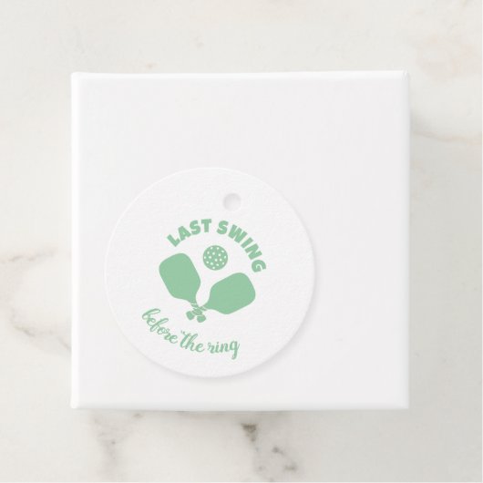 Pickleball Bachelorette Weekend Geschenkanhänger (Beispiel)