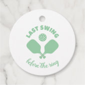 Pickleball Bachelorette Weekend Geschenkanhänger (Vorderseite)