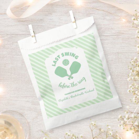 Pickleball Bachelorette Weekend Geschenktütchen (Ausgeschnitten)