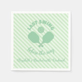 Pickleball Bachelorette Weekend Serviette (Vorderseite)