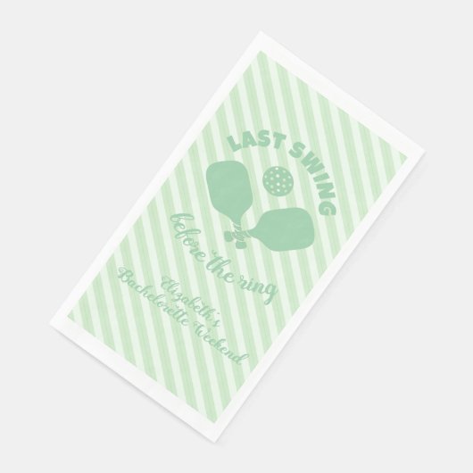 Pickleball Bachelorette Weekend Serviette (Ecke)