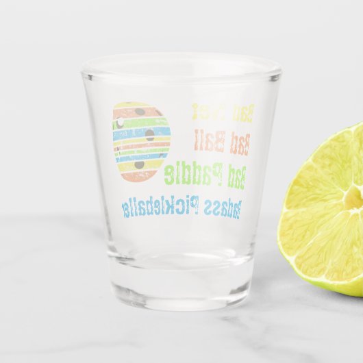 Pickleball - Bad Net, Bad Ball, Bad Paddle, Bad A Schnapsglas (Rückseite)