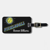 Pickleball Ball mit Gepäckanhänger (Vorderseite horizontal)